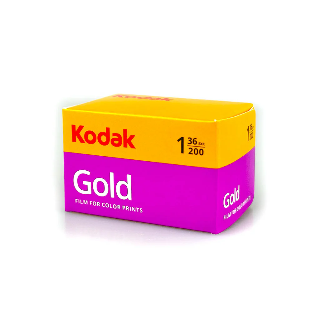 kodak gold 200 35mm film 36 exposures color negative single roll